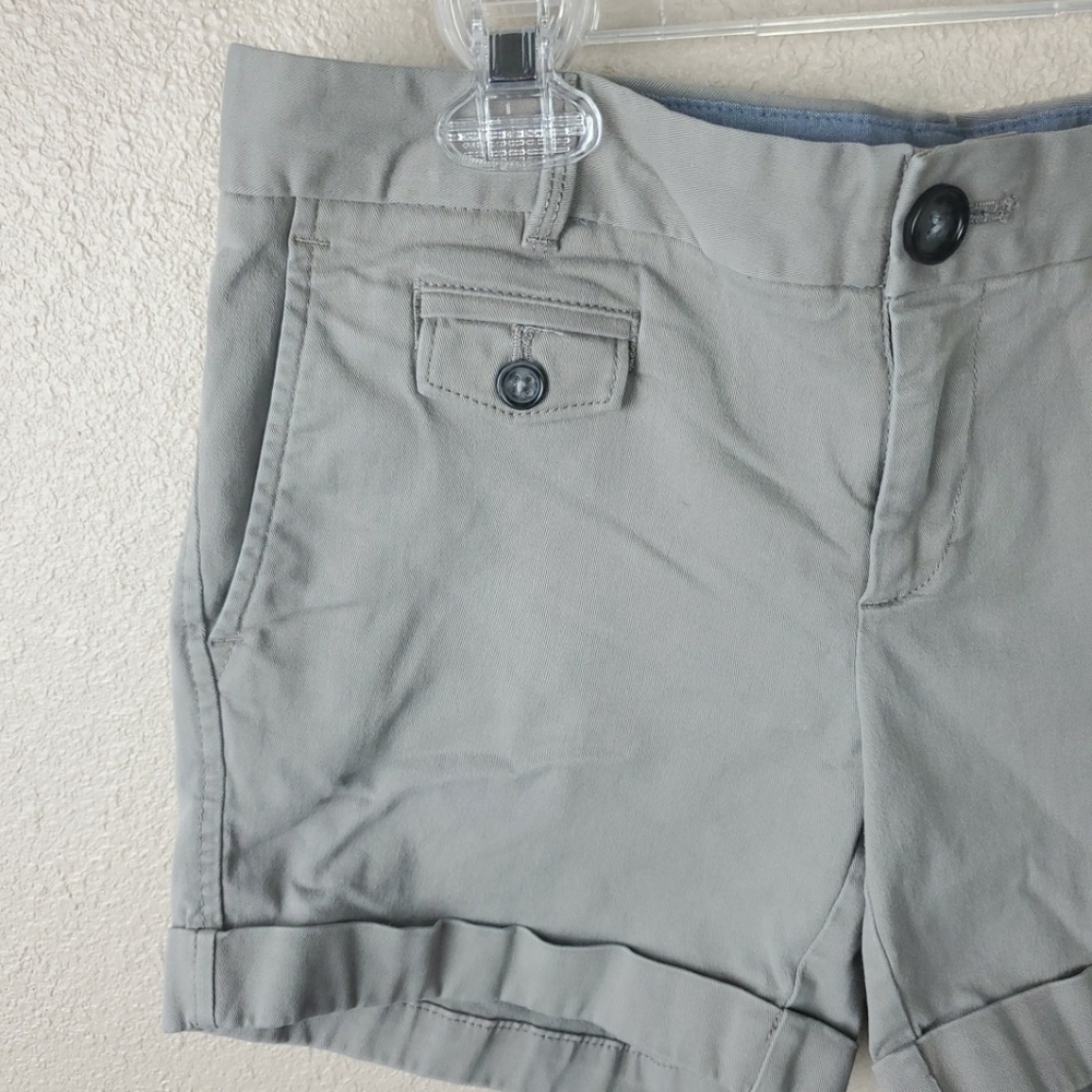 Banana Republic shorts womenGray Chino Short Sz 0 - Picture 2 of 6